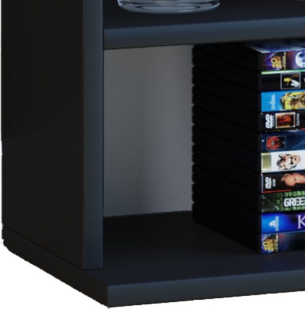 Armoire CD DVD compartiment ouvert armoire Megosa mini noir - VDD World