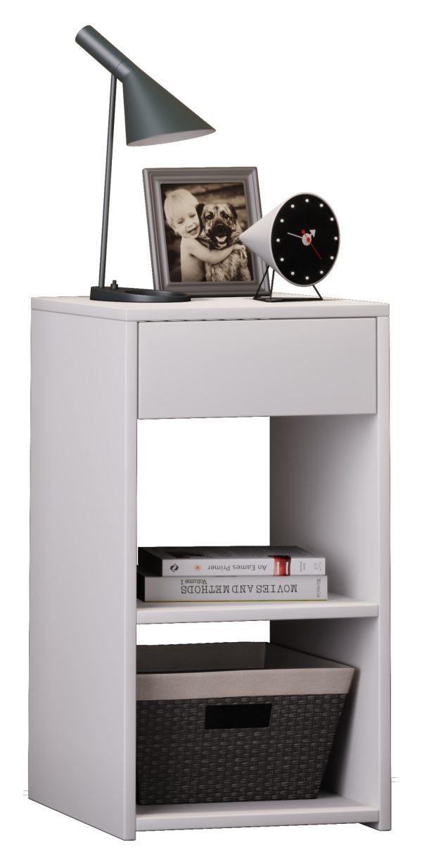 Table de chevet Sledo maxi blanc - VDD World