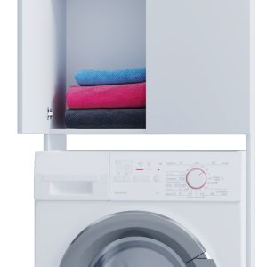Armoire de machine à laver meuble de conversion Vandol blanc 178 cm de hauteur
