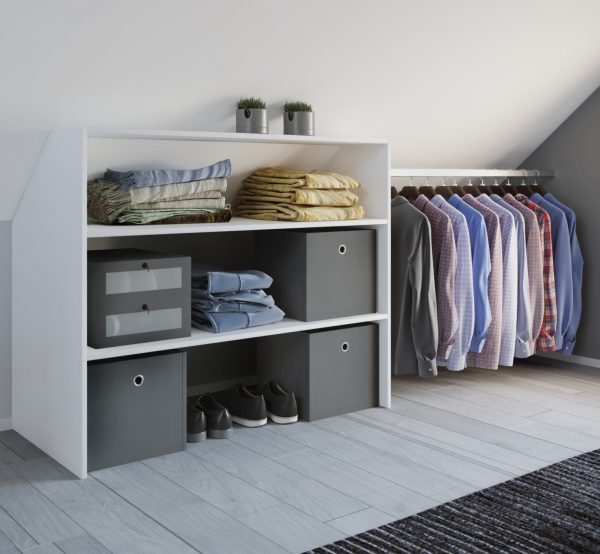 Garde-robe mur incliné grenier - portemanteau mur incliné toit - gain de place - VDD World