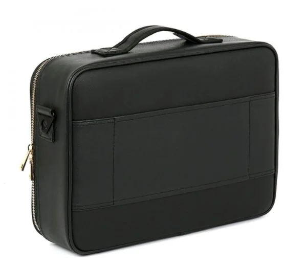 Organisateur de sac à cosmétiques en cuir PU de luxe avec fermeture éclair et fermeture couleur - VDD World FR