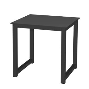 Table de cuisine - table bureau - 75 cm x 75 cm - noir