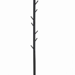 Porte-manteau sur pied bois - arbre porte-manteau 8 patères - hauteur 176 cm - noir