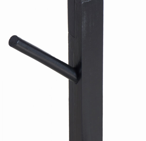 Porte-manteau sur pied bois - arbre porte-manteau 8 patères - hauteur 176 cm - noir - VDD World