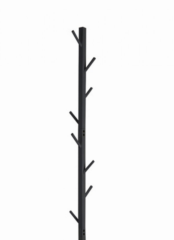 Porte-manteau sur pied bois - arbre porte-manteau 8 patères - hauteur 176 cm - noir - VDD World