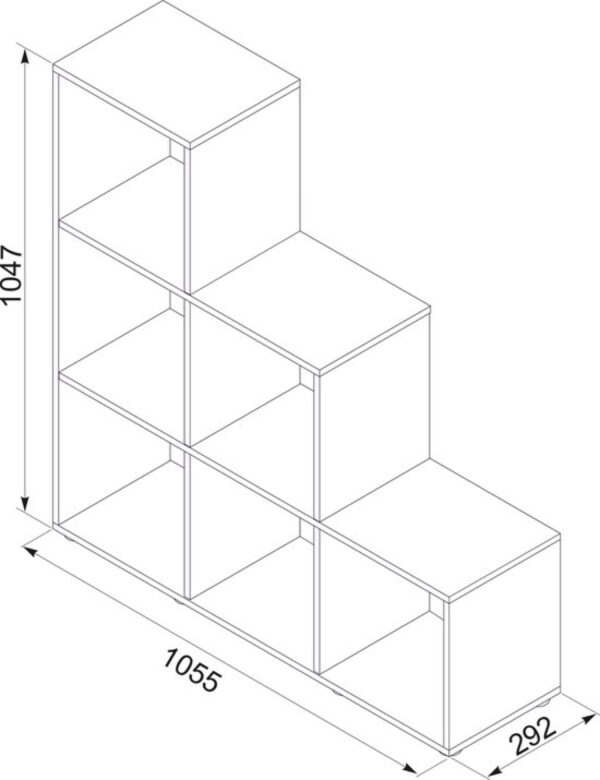 Armoire compartiment séparateur Nitas cascade 6 compartiments ouverts - VDD World