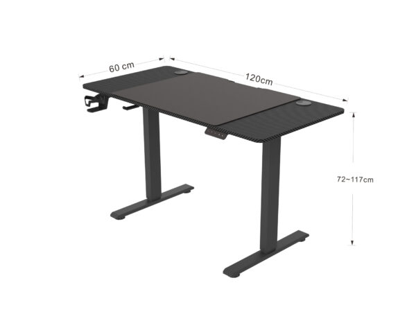 VDD Bureau de jeu - table d'ordinateur - 140 x 60 cm - VDD World