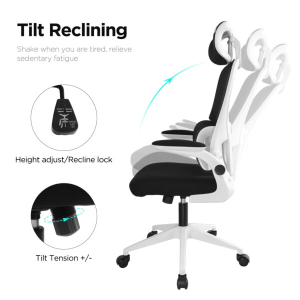 Chaise de bureau - réglable en hauteur - ergonomique - VDD World