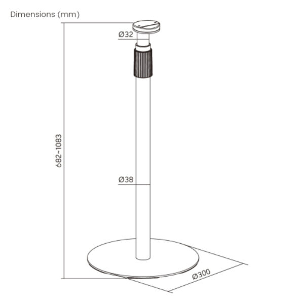 VDD Floor stand Sonos® - Support d'enceinte - Floor stand speaker - VDD World