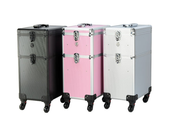 Valise de coiffure trolley - Valise de maquillage trolley - Valise de maquillage - Valise de beauté - VDD World