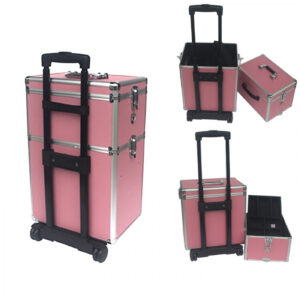 Valise de coiffure trolley - Valise de maquillage trolley - Valise de maquillage - Valise de beauté - VDD World