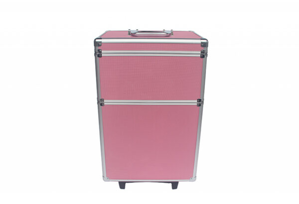 Maquillage Maquillage Valise Cosmétique Chariot Coiffure Beauty Case 4 en 1 Rose - VDD World