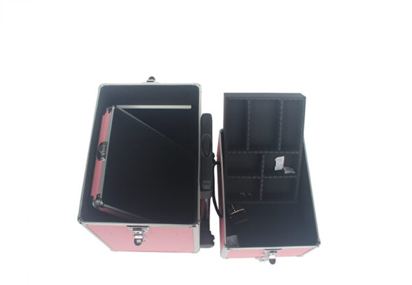 Maquillage Maquillage Valise Cosmétique Chariot Coiffure Beauty Case 4 en 1 Rose - VDD World