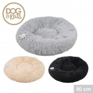 Panier pour chien - lit pour chien - panier pour chien en forme de beignet - 80cm