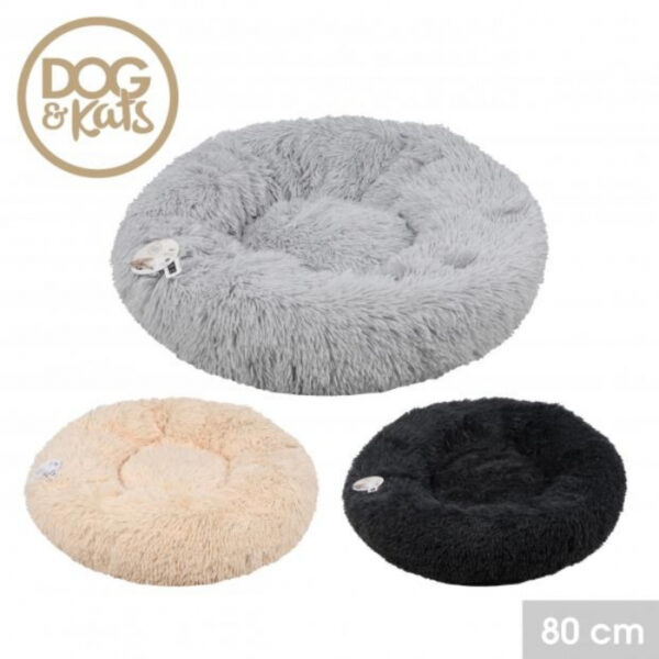 Panier pour chien - lit pour chien - panier pour chien en forme de beignet - 80cm - VDD World