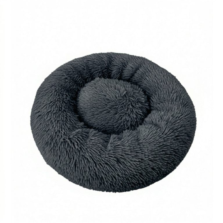 Panier pour chien - lit pour chien - panier pour chien beignet - 80cm - noire