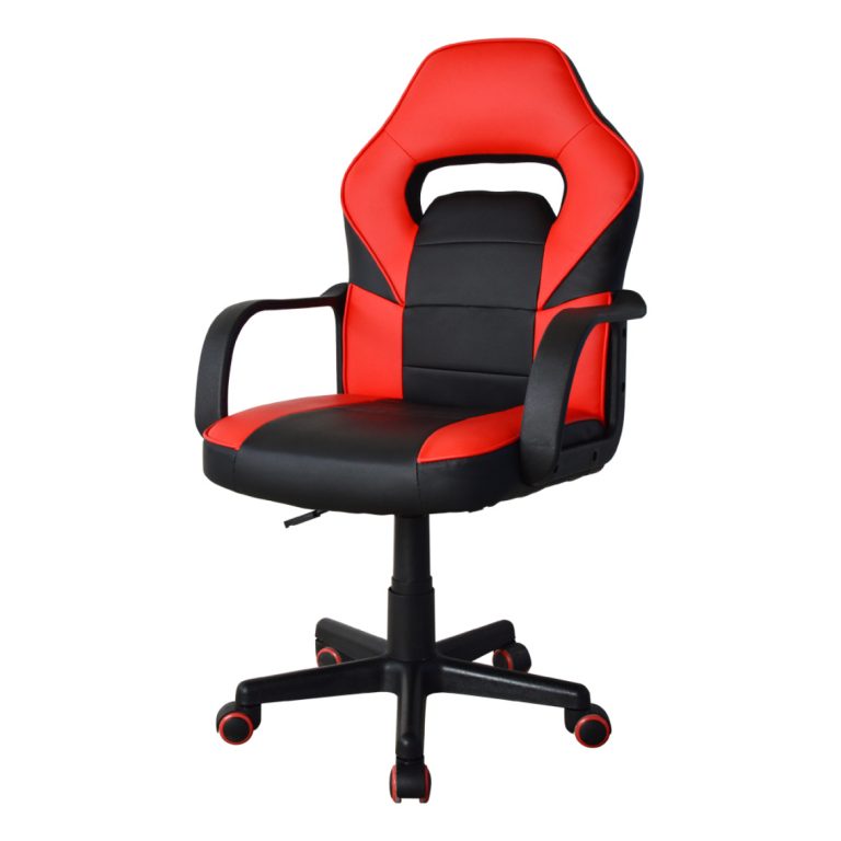 Chaise de bureau « Thomas » pour adolescents, couleur bleu/noir