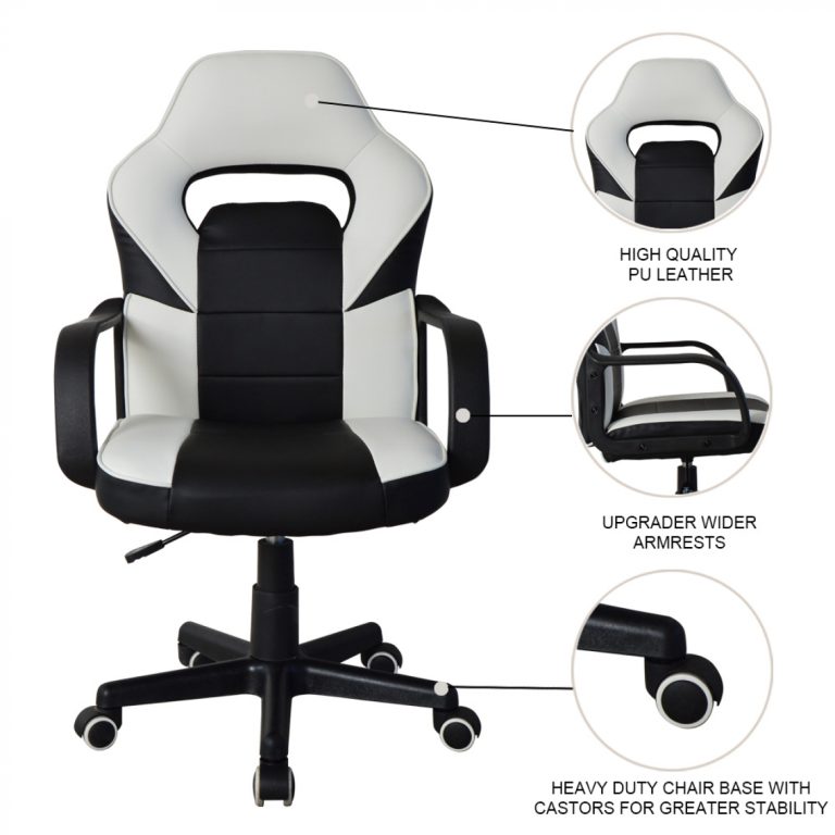 Chaise de bureau Thomas junior - chaise gamer style gaming racing - réglable en hauteur - image alternative
