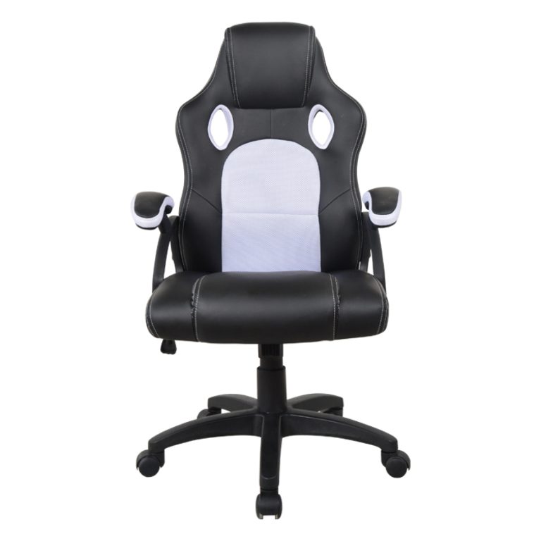 Chaise de bureau « Thomas » pour adolescents, couleur bleu/noir