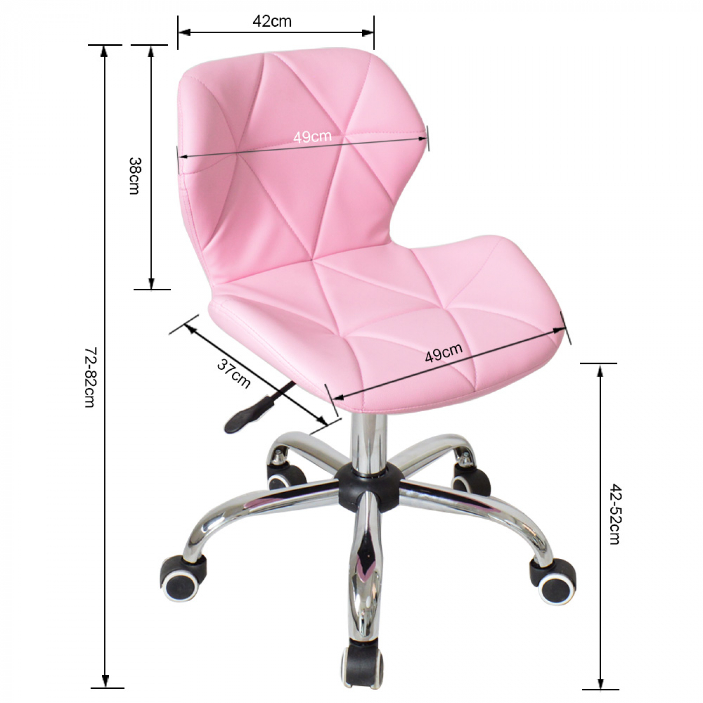 Chaise de bureau design moderne - fauteuil de direction - réglable en hauteur - rose - VDD World FR Chaise de bureau design moderne - fauteuil de direction - réglable en hauteur - rose - VDD World FR