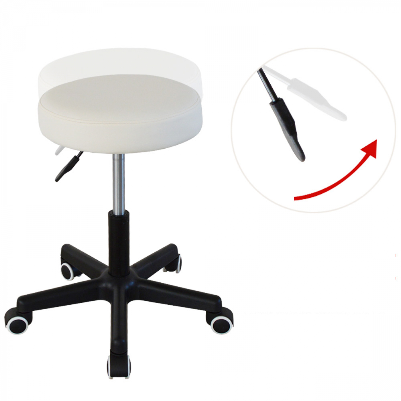 Tabouret de bureau - tabouret de bureau - tabouret de travail - tabouret - hauteur réglable 42 à 56 - VDD World FR Tabouret de bureau - tabouret de bureau - tabouret de travail - tabouret - hauteur réglable 42 à 56 - VDD World FR