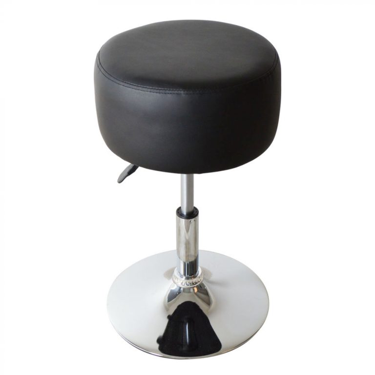 Tabouret rétro design industriel vintage - tabouret de coiffeuse - hauteur réglable jusqu'à 65 cm -