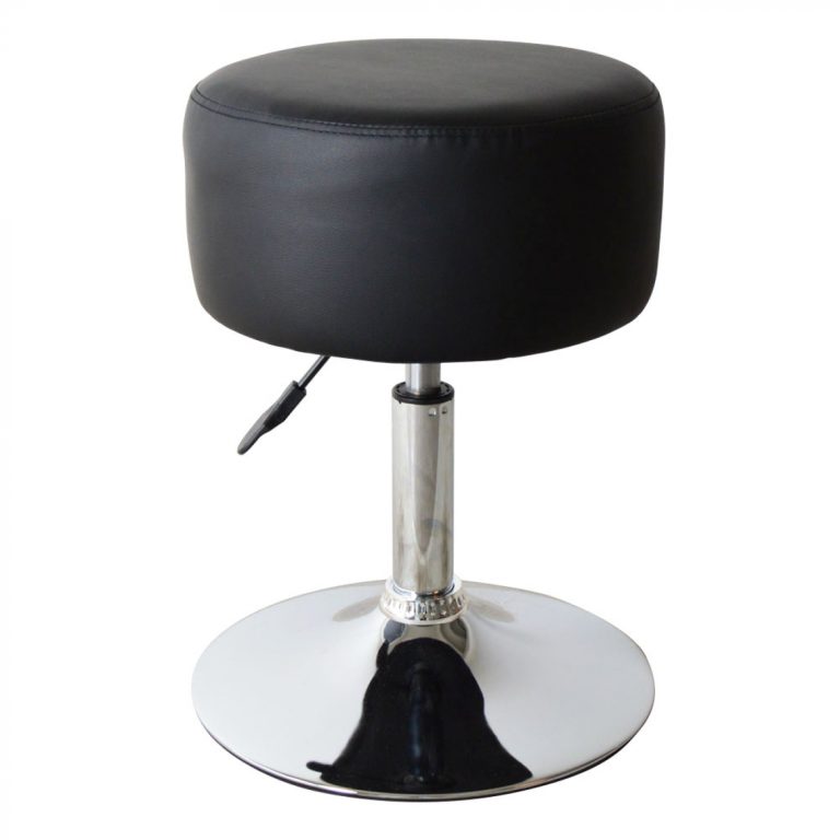 Tabouret rétro design industriel vintage - tabouret de coiffeuse - hauteur réglable jusqu'à 65 cm - - image alternative
