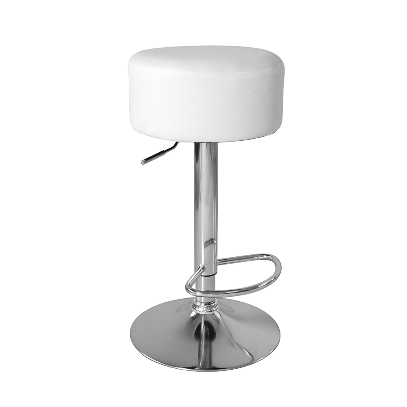 Tabourets de bar élégants avec siège blanc et hauteur réglable - Chaise de cuisine - Ensemble de 2 - VDD World FR Tabourets de bar élégants avec siège blanc et hauteur réglable - Chaise de cuisine - Ensemble de 2 - VDD World FR