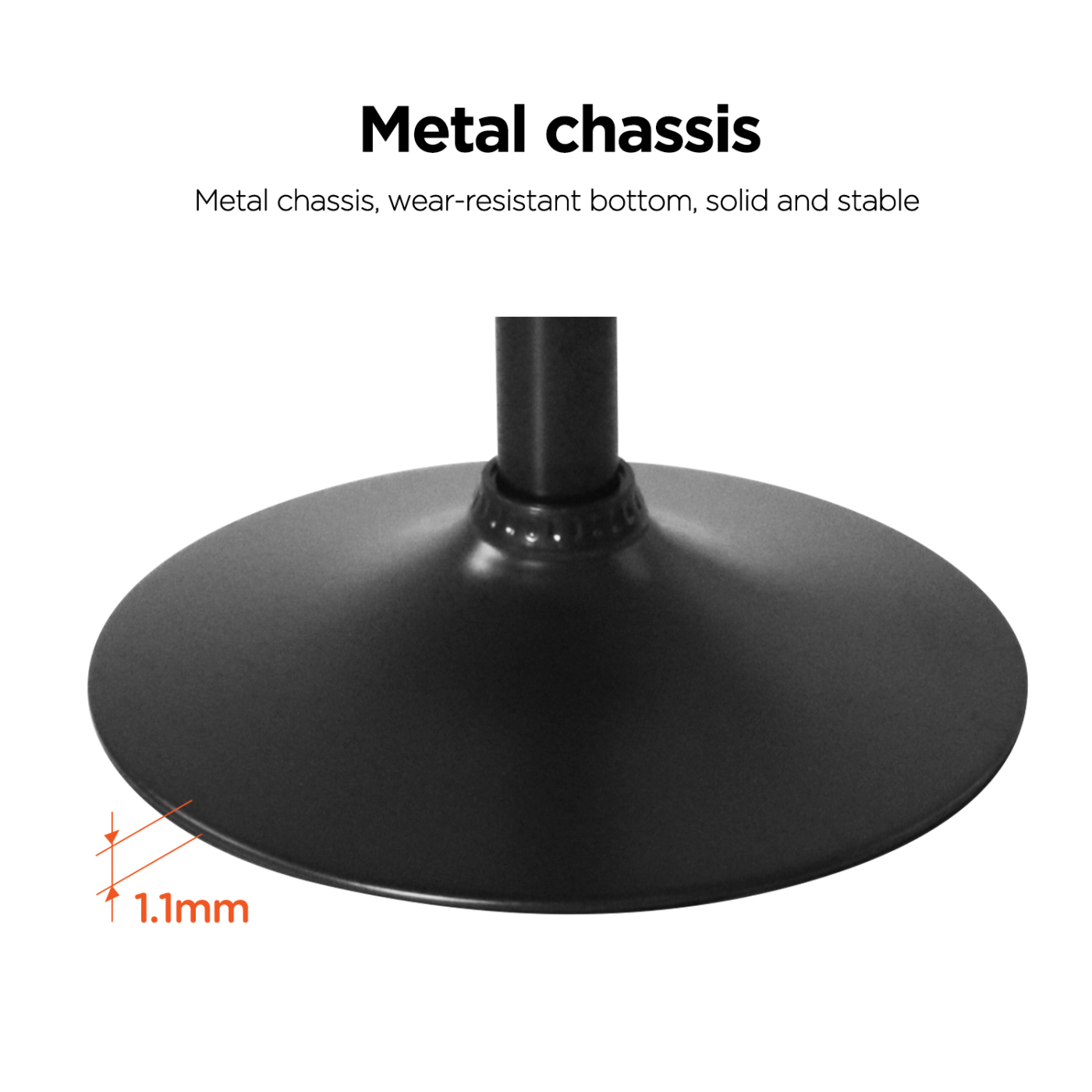 Tabouret de bar réglable en hauteur - Tabouret de bar - noir - chaise de cuisine - VDD World FR Tabouret de bar réglable en hauteur - Tabouret de bar - noir - chaise de cuisine - VDD World FR