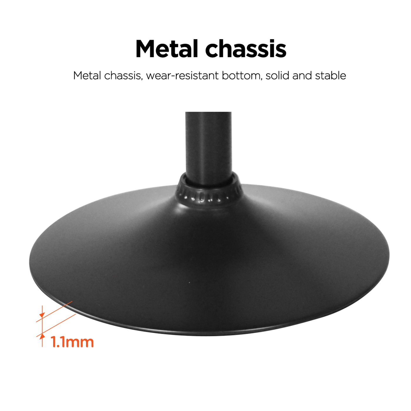 Chaise de bar noire – Élégante et réglable – Design moderne – Ensemble de deux tabourets de bar - VDD World FR Chaise de bar noire – Élégante et réglable – Design moderne – Ensemble de deux tabourets de bar - VDD World FR