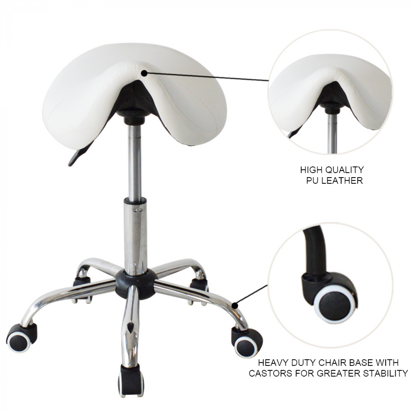 Tabouret de selle ergonomique - tabouret de barbier - tabouret de travail - tabouret - image alternative