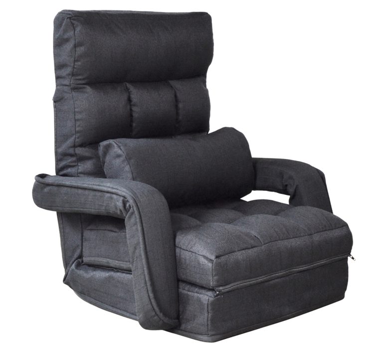 VDD - Chaise de jeu lounge - chaise de sol - dossier réglable - se déplie en chaise longue
