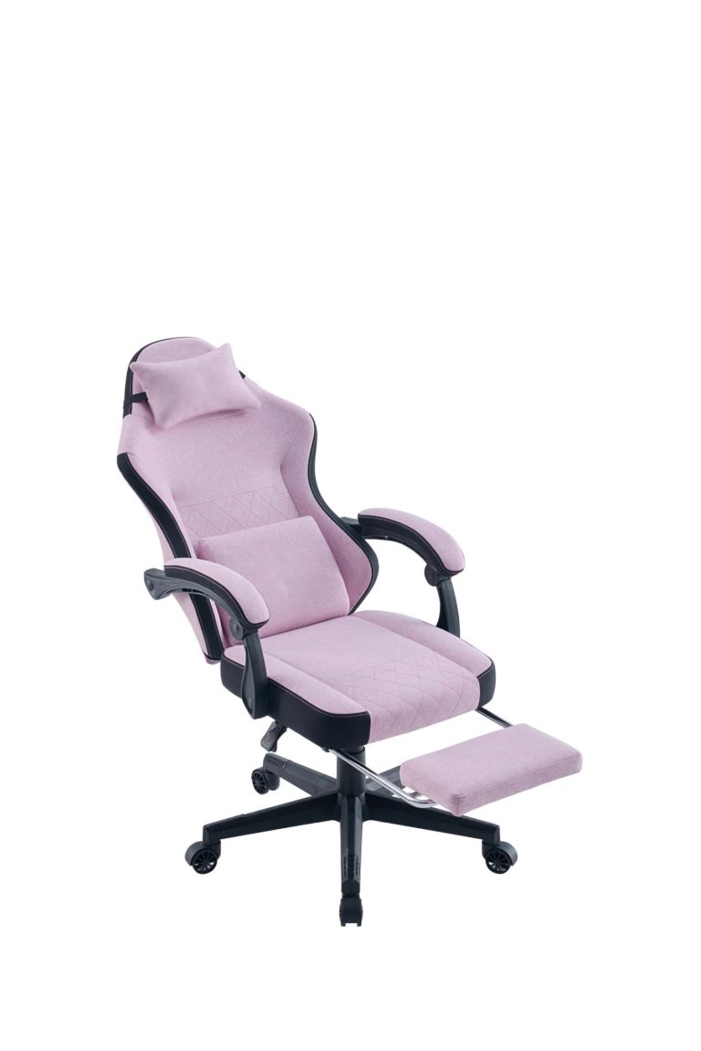 VDD - chaise de jeu avec repose-pieds - accoudoirs rembourrés - réglable en hauteur - rose