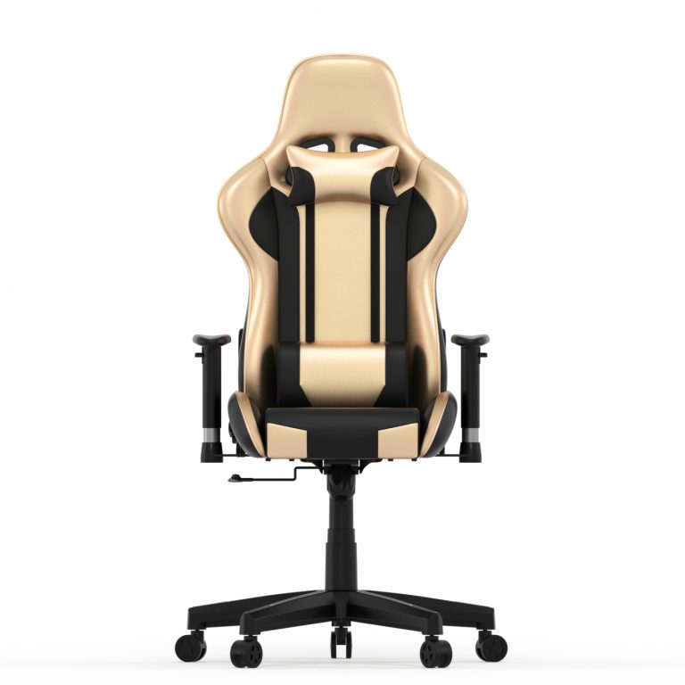 Chaise de jeu Goldgamer deluxe - chaise de bureau - chaise de jeu - or noir