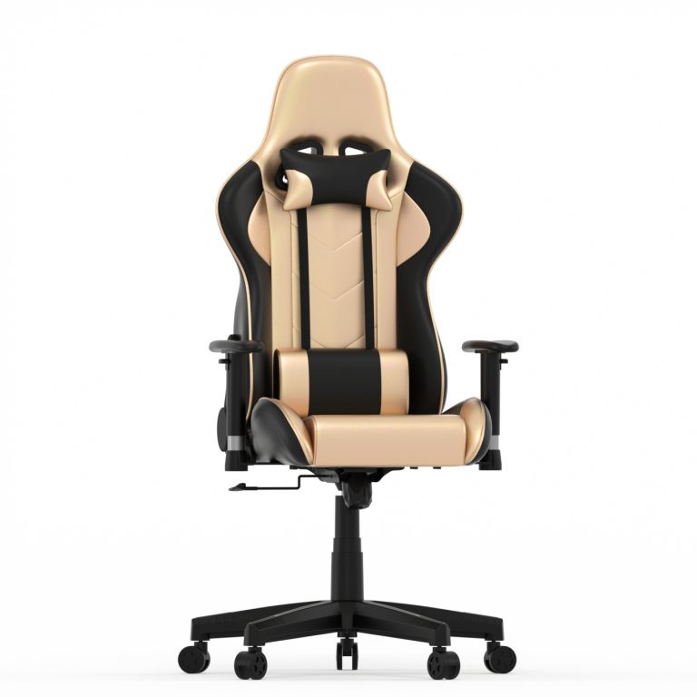 Chaise de jeu Goldgamer deluxe - chaise de bureau - chaise de jeu - or noir - image alternative