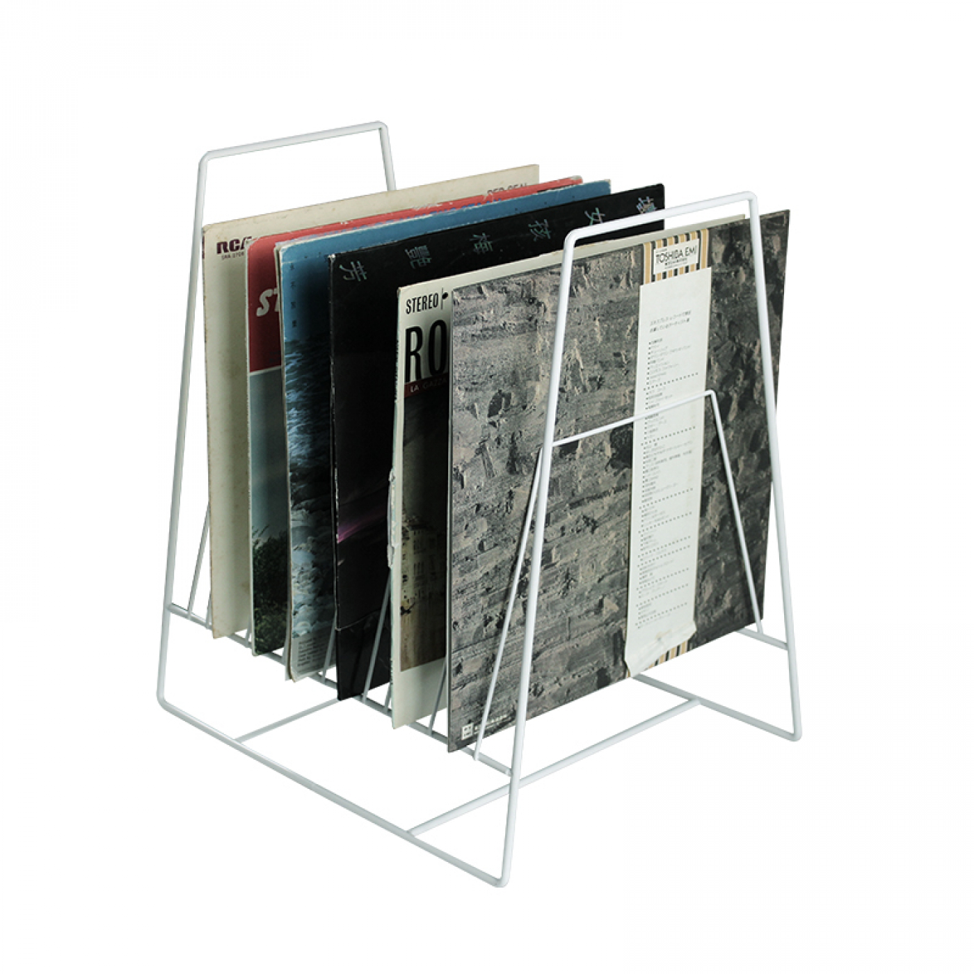 Rack de stockage de disques vinyle LP - rack de feuilles de disques - armoire à disques - image alternative