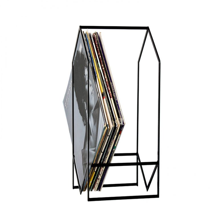 LP vinyl record rack - rack de stockage 30 vinyles lp - image alternative