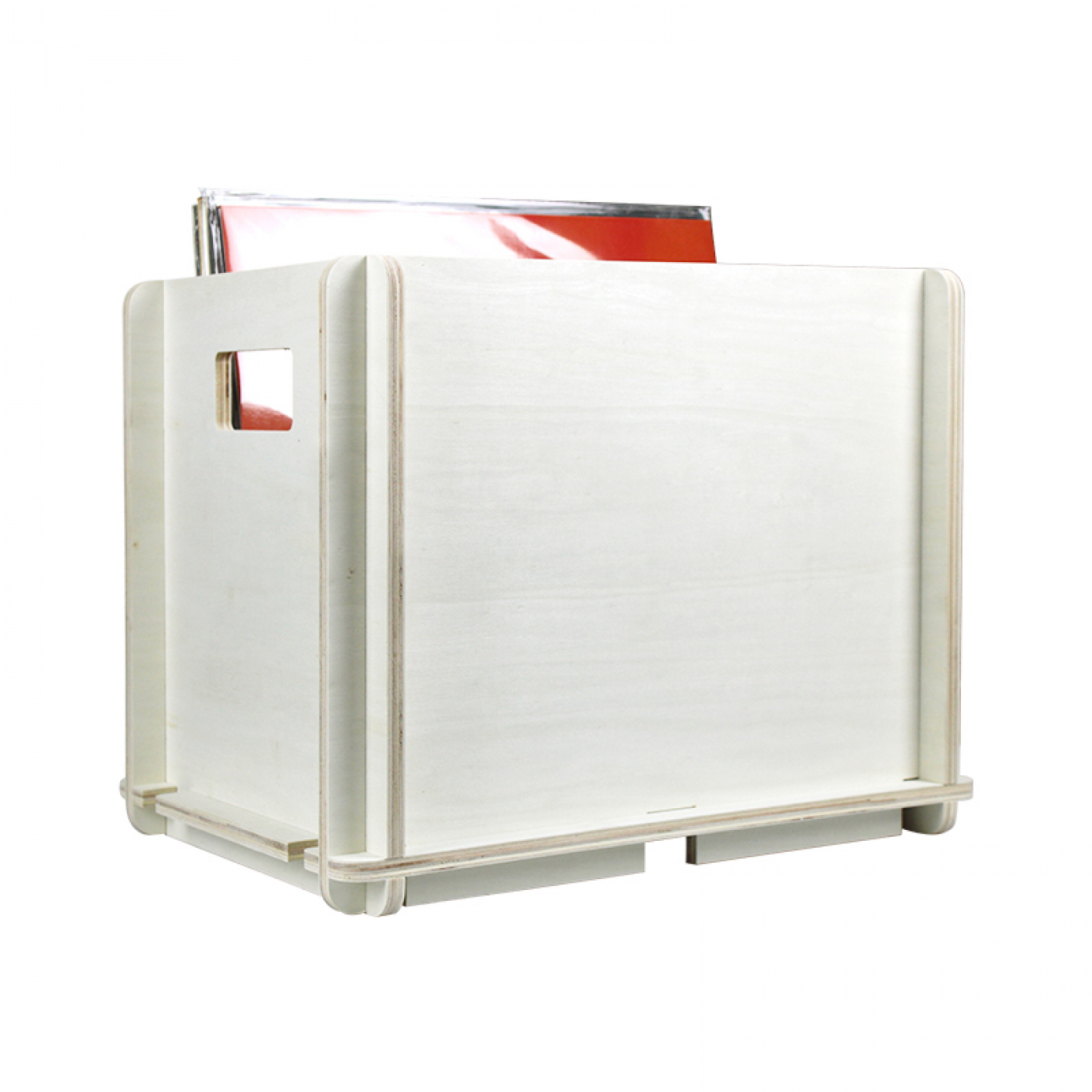 Boîte de rangement pour disques vinyle LP - boîte de rangement - bois - blanc - VDD World FR Boîte de rangement pour disques vinyle LP - boîte de rangement - bois - blanc - VDD World FR