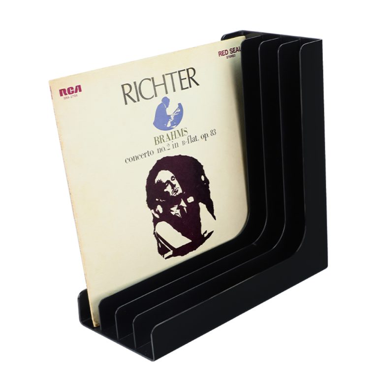 VDD - Support de plaque de rangement en vinyle LP pour 50 à 60 vinyles de 12 pouces noir - VDD World FR