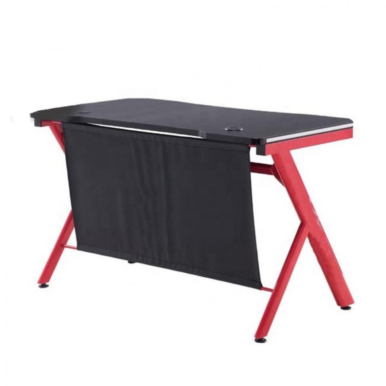 Bureau table de jeu informatique Sirocco - bureau de jeu - avec éclairage LED - 120 x 60 cm
