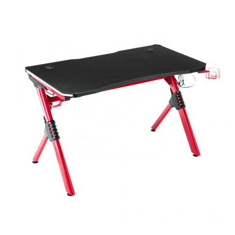 Bureau de jeu Table d'ordinateur Mistral - Bureau de jeu - Eclairage LED - 120 x 60 cm - image alternative