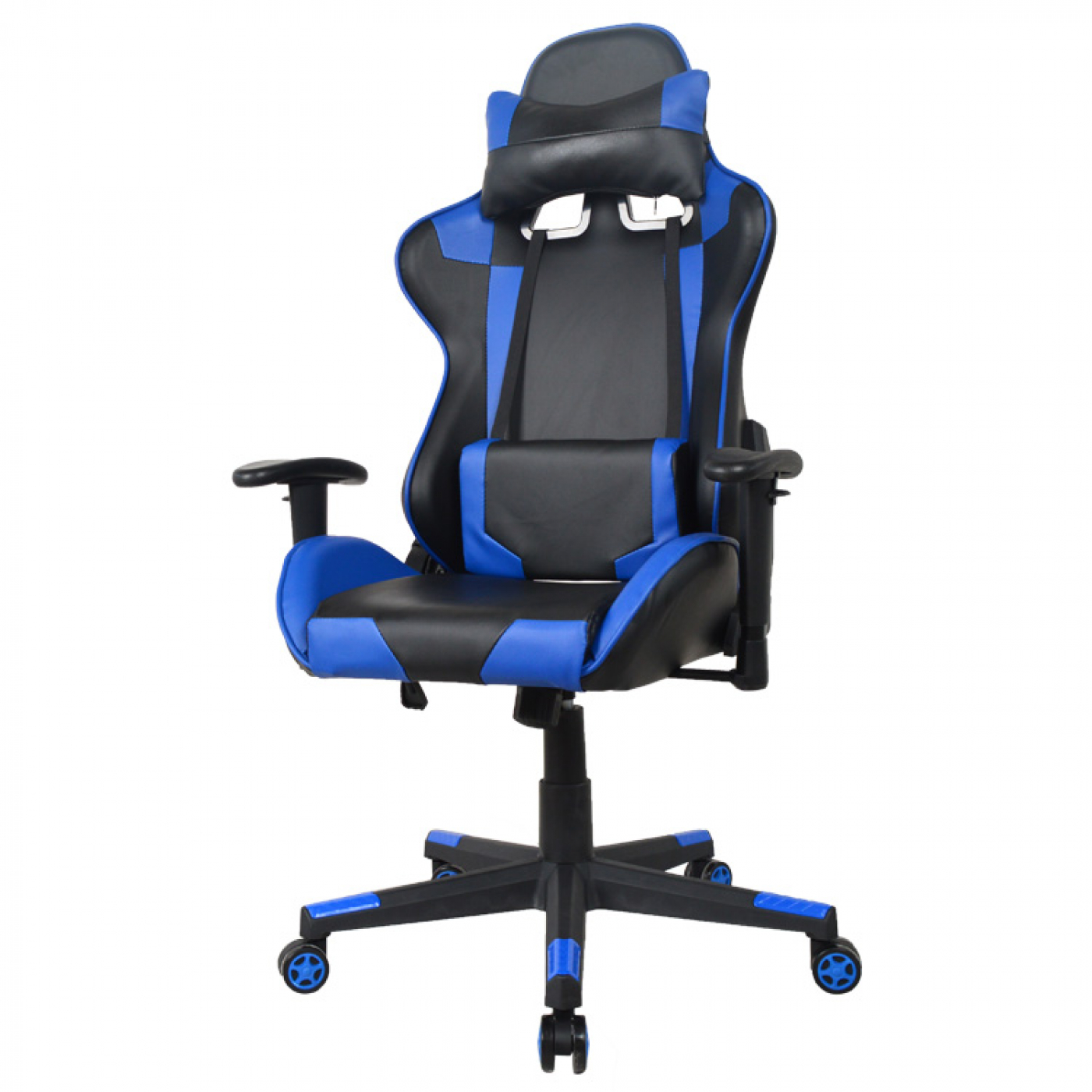 Chaise de bureau racing gaming gaming style high design Thomas noir bleu - VDD World FR Chaise de bureau racing gaming gaming style high design Thomas noir bleu - VDD World FR