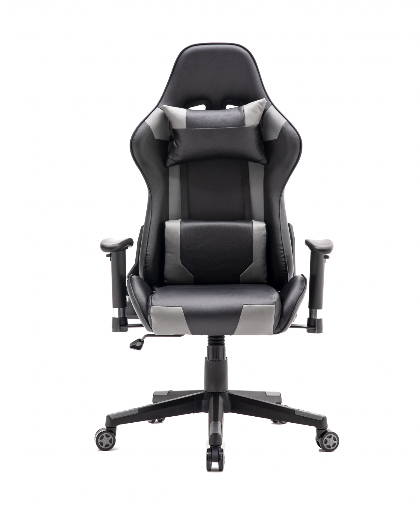 Chaise gaming Thomas - chaise de bureau racing style gaming - gris noir