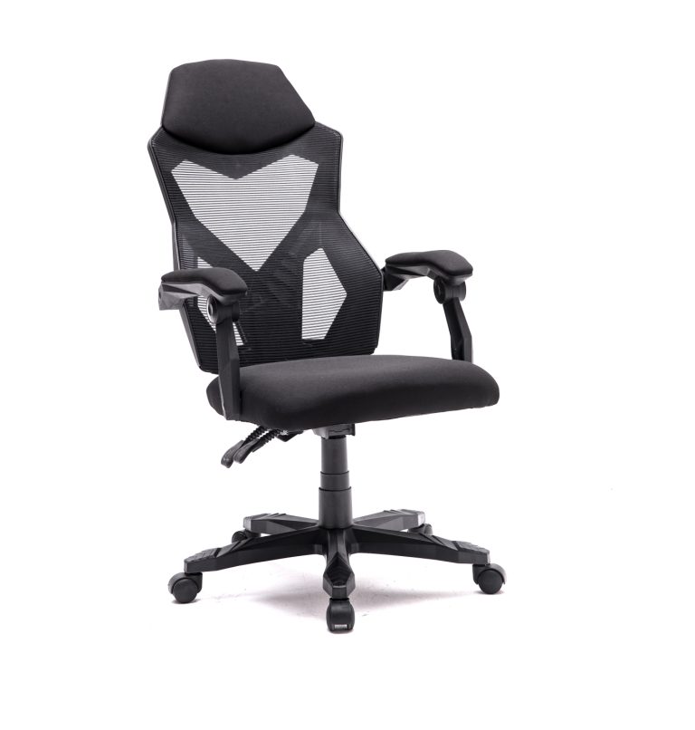 Chaise de bureau Fresno - chaise de jeu - noir