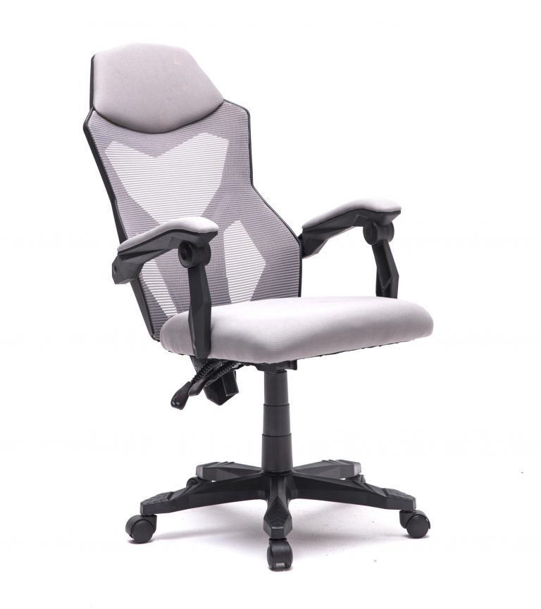 Chaise de bureau Fresno - chaise de jeu - gris