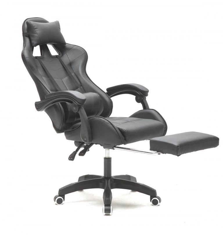 Chaise de jeu Cyclone avec repose-pieds - chaise de bureau - chaise de jeu de cours