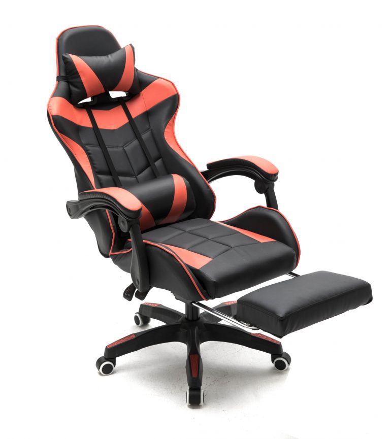 Chaise de jeu Cyclone avec repose-pieds - chaise de bureau - chaise de jeu de cours