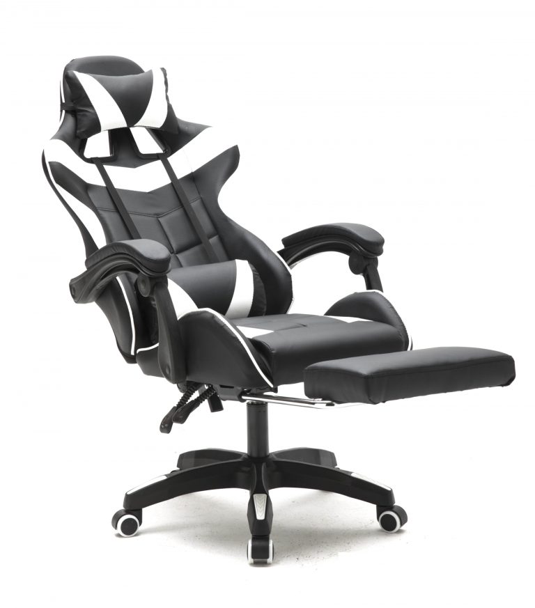 Chaise de jeu Cyclone avec repose-pieds - chaise de bureau - chaise de jeu de cours