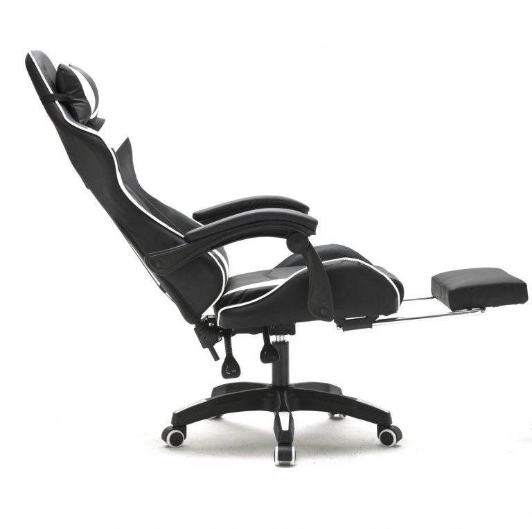 Chaise de jeu Cyclone avec repose-pieds - chaise de bureau - chaise de jeu de cours - image alternative
