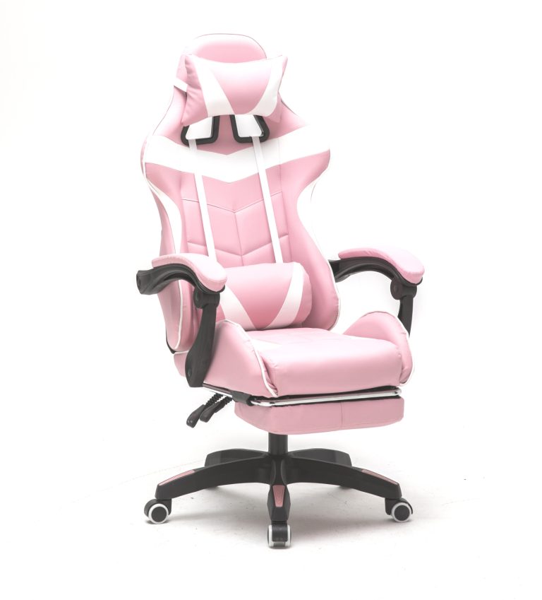 Chaise de jeu Cyclone avec repose-pieds - chaise de bureau - chaise de jeu de course - b - VDD World FR